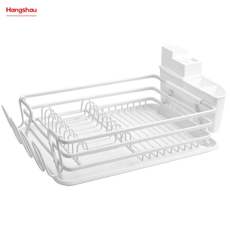 White Stand Dish Rack over Sink رف أطباق أبيض فوق الحوض