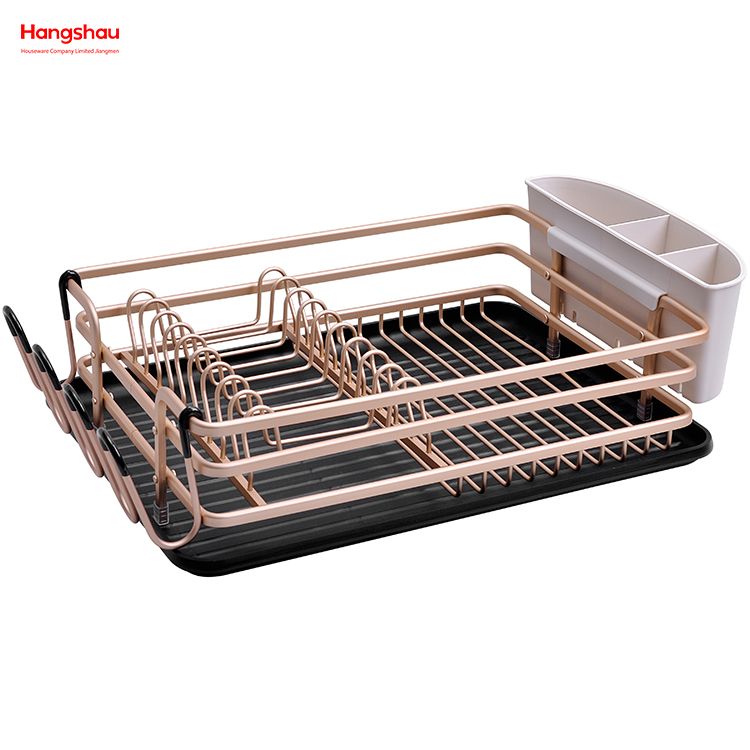 Dish Rack Organizer منظم رف الأطباق