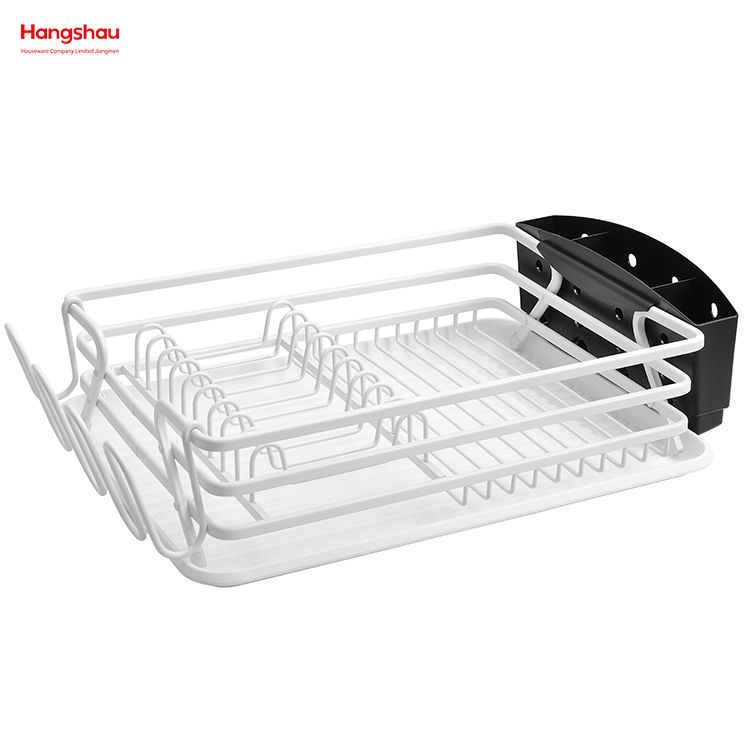 White Kitchen Dish Rack Cup holder حامل أكواب رف أطباق المطبخ باللون الأبيض