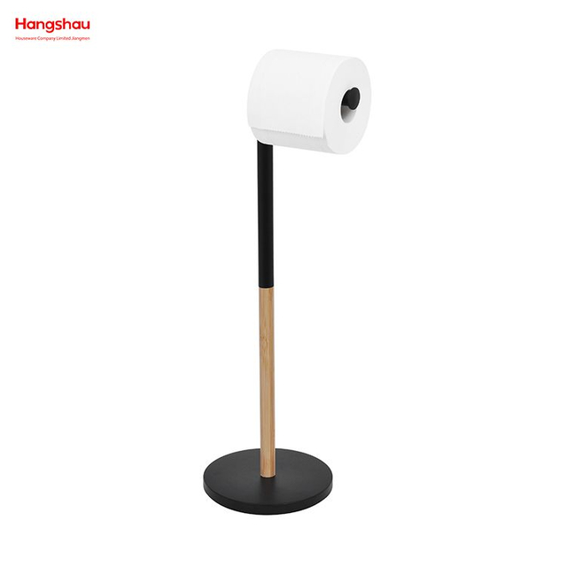 حامل مناديل بقاعدة مستديرة من الحديد على شكل 7 حامل مناديل بتصميم جديد حامل مناديل مجزأة من الخيزران والمعدن