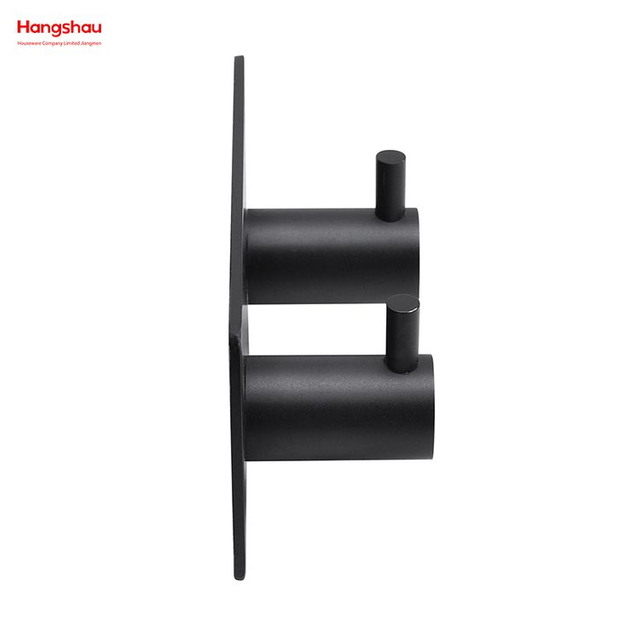 خطافين من الفولاذ المقاوم للصدأ خطاف لاصق للتعليق على الحائط مع شريط لاصق مزدوج خطافات معدنية للحمام للجدار