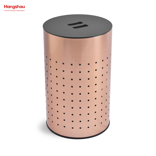 المعادن الملابس القذرة سلة الغسيل سلة الغسيل الكبيرة مع غطاء غسل تخزين المنزل سلة التخزين سلة الغسيل