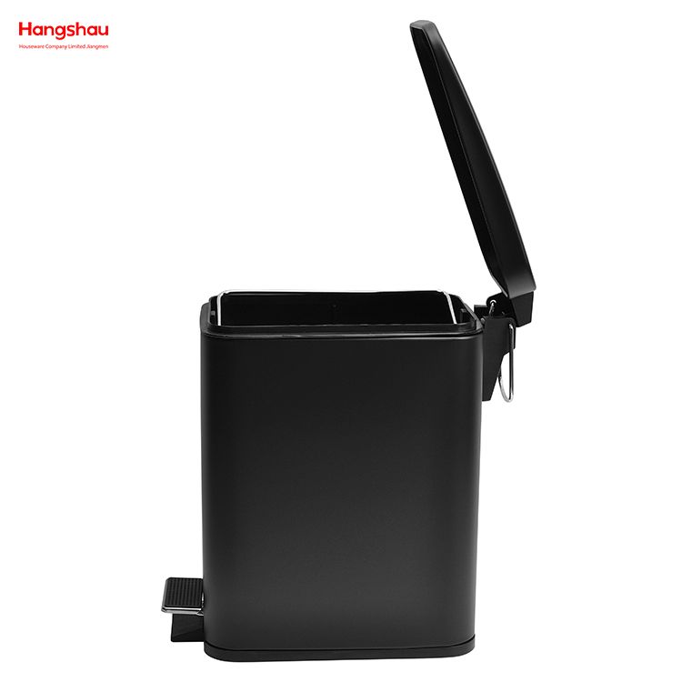 5L المنزلية ساحة الحمام سلة المهملات للداخلية سلة المهملات مسحوق معدني طلاء سلة المهملات صناديق الغبار دواسة موردن نمط سلة المهملات سلة المهملات