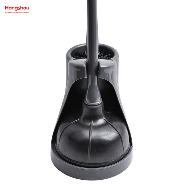 فرشاة المرحاض الاقتصادية ومجموعة المكبس كومبو مع 2 في 1 فرشاة المرحاض مجموعة المكبس مع حامل مكبس المرحاض وفرشاة