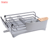 سبائك الألومنيوم طبق رف فوق بالوعة المنظم المعادن تجفيف البلاستيك طبق صينية رف المطبخ حامل طبق رف كونترتوب طبق رف حامل الكأس 
