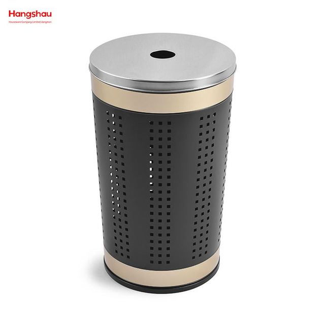 سلة الغسيل المعدنية مع غطاء غسل تخزين الملابس القذرة سلة الغسيل سلة التخزين المنزلية الكبيرة سلة الغسيل 
