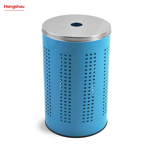 المعادن الملابس القذرة سلة الغسيل سلة التخزين المنزلية الكبيرة سلة الغسيل سلة الغسيل مع غطاء تخزين الغسيل 