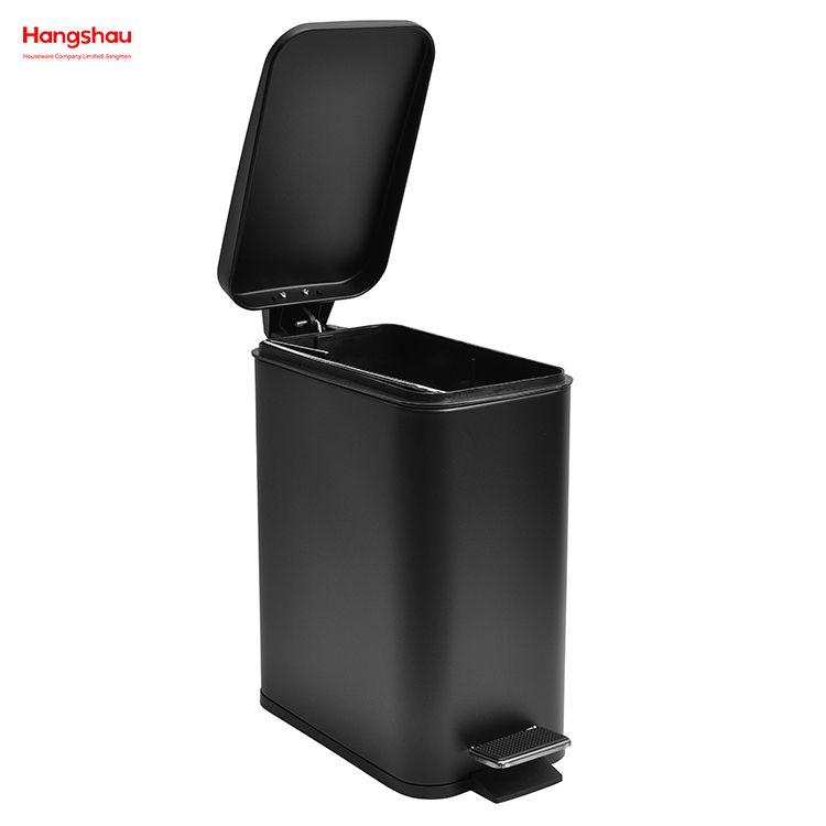 5L المنزلية ساحة الحمام سلة المهملات للداخلية سلة المهملات مسحوق معدني طلاء سلة المهملات صناديق الغبار دواسة موردن نمط سلة المهملات سلة المهملات