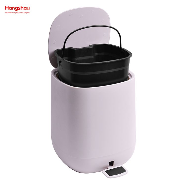 5L المنزلية مكتب سلة المهملات الصغيرة الحمام دواسة مزبلة المطبخ فريد سلة مهملات بلاستيكية دواسة القدم سلة المهملات سلة المهملات