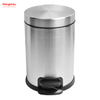 الحمام المنزلي الفولاذ المقاوم للصدأ 3L سلة المهملات دواسة مع غطاء إغلاق ببطء و Mutely سلة المهملات المستديرة سلة المهملات مزبلة