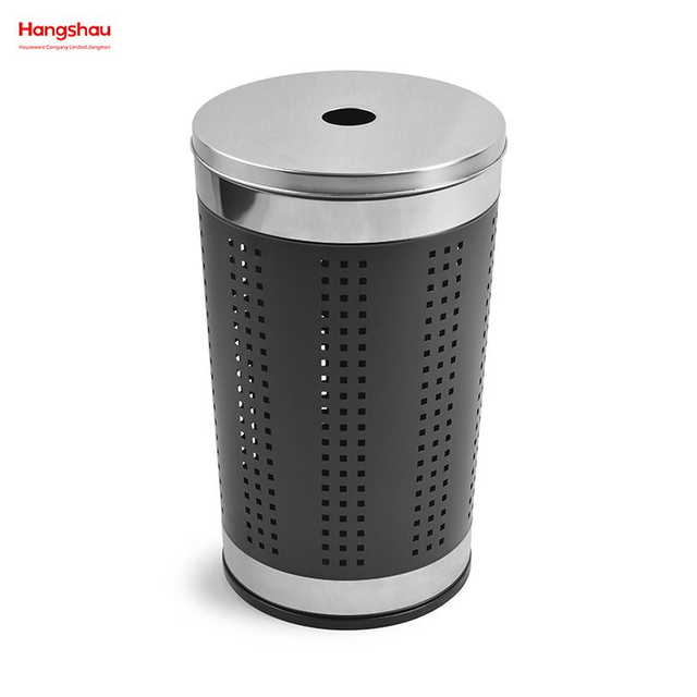 سلة الغسيل المعدنية مع غطاء سلة التخزين المنزلية سلة الغسيل غسل تخزين الملابس القذرة سلة الغسيل كبيرة 