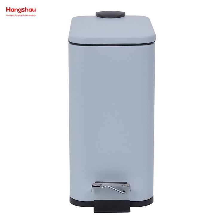 سلة المهملات المكتبية المنزلية سلة المهملات بدواسة مستطيلة من الحديد سلة المهملات بدواسة القدم للمطبخ والحمام مع سلة المهملات سلة قمامة الفندق