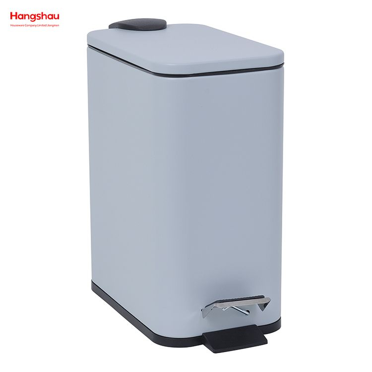 سلة المهملات المكتبية المنزلية سلة المهملات بدواسة مستطيلة من الحديد سلة المهملات بدواسة القدم للمطبخ والحمام مع سلة المهملات سلة قمامة الفندق